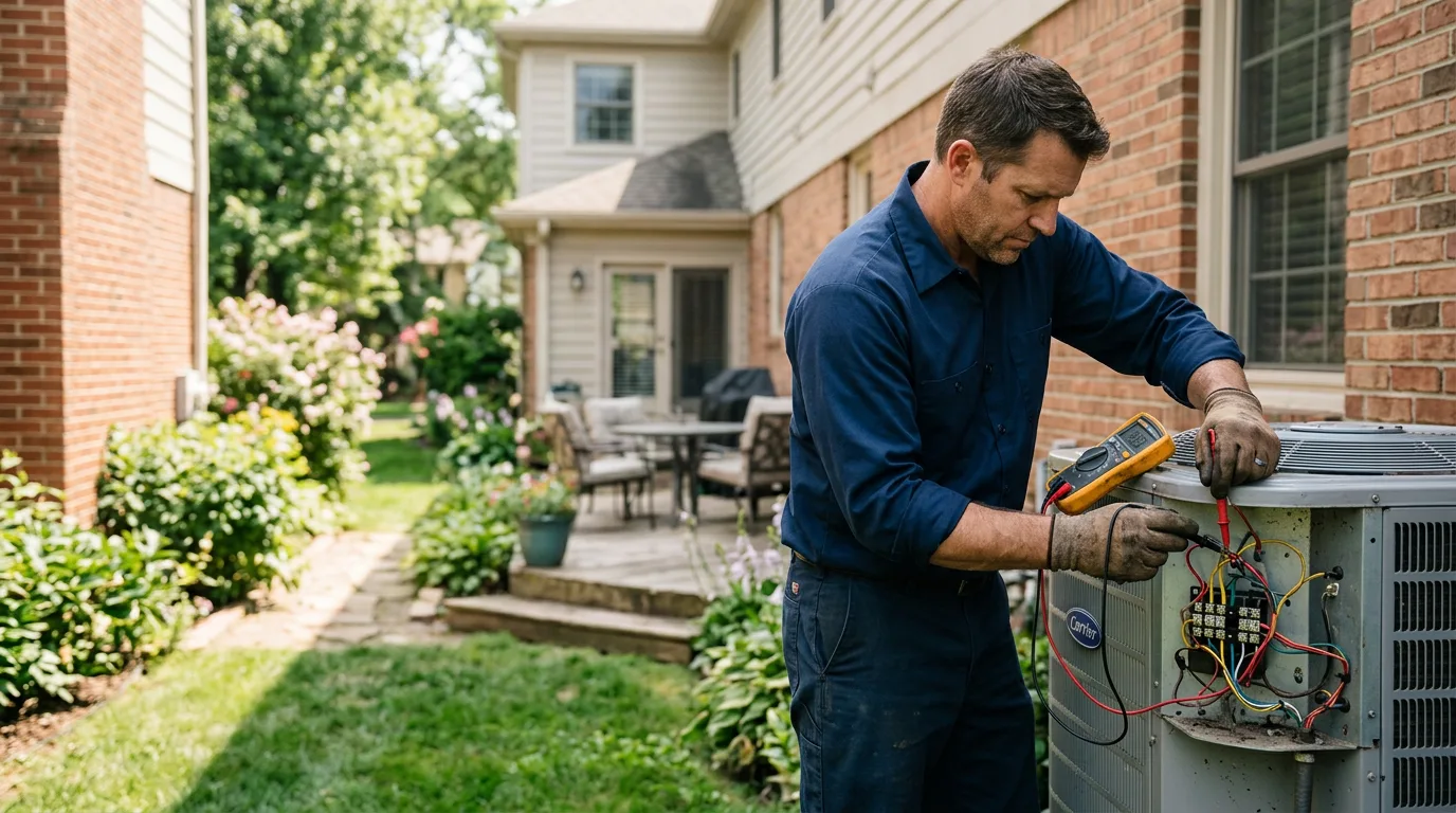 HVAC technician working near Auburn University, AL